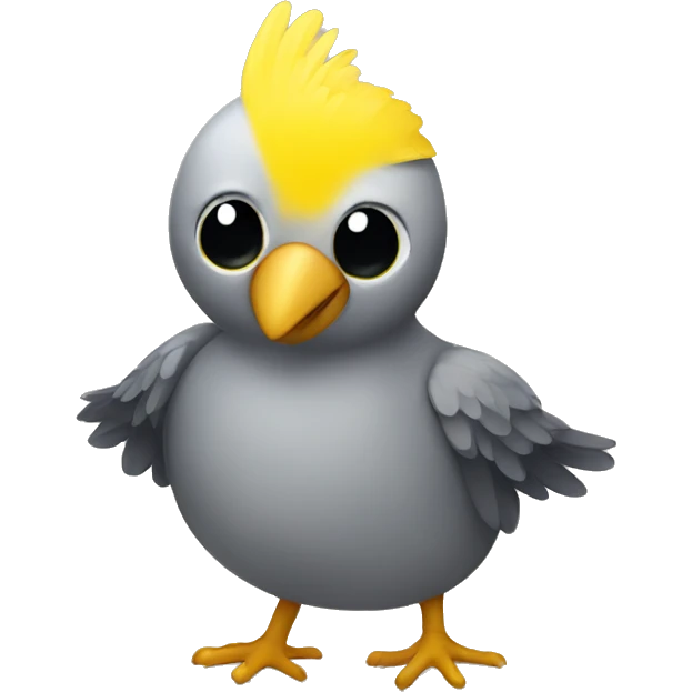 a bird with yellow wings emoji