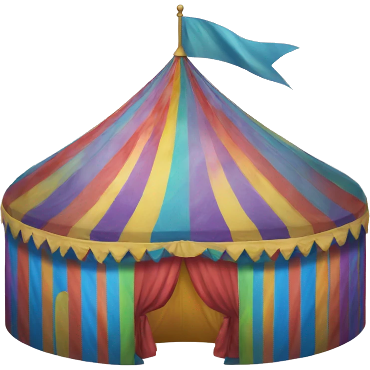 rainbow circus tent emoji