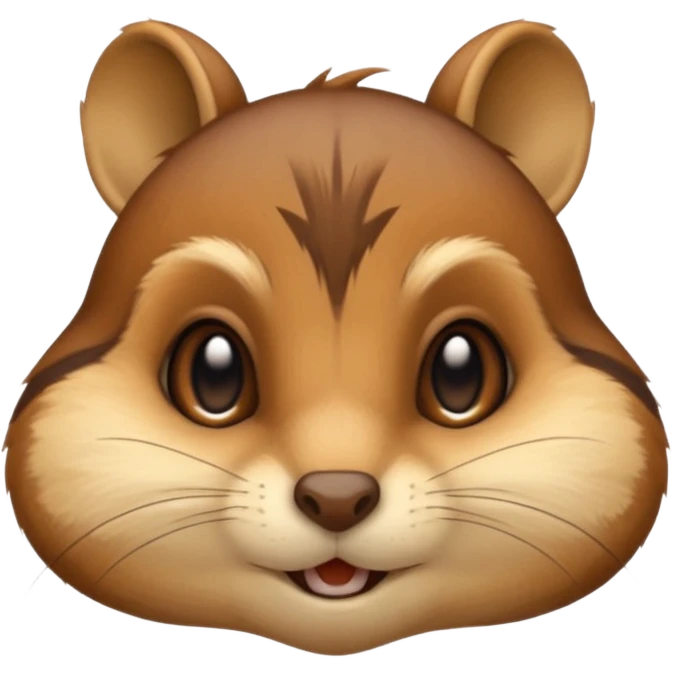 Chipmunk emoji face only emoji