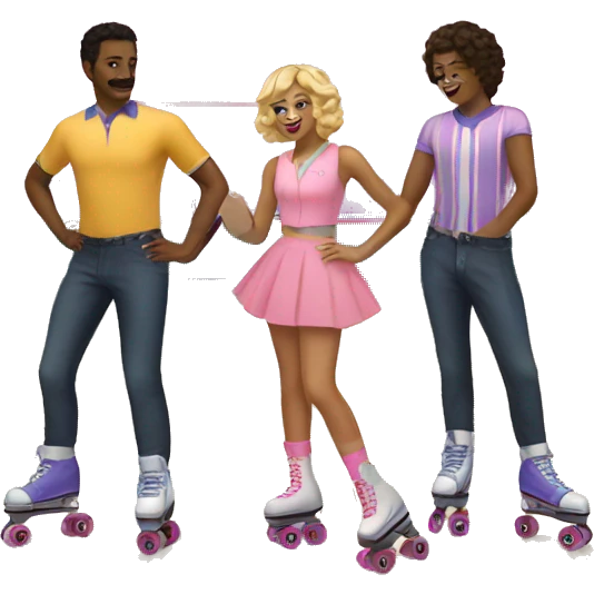 Roller rink aesthetic emoji