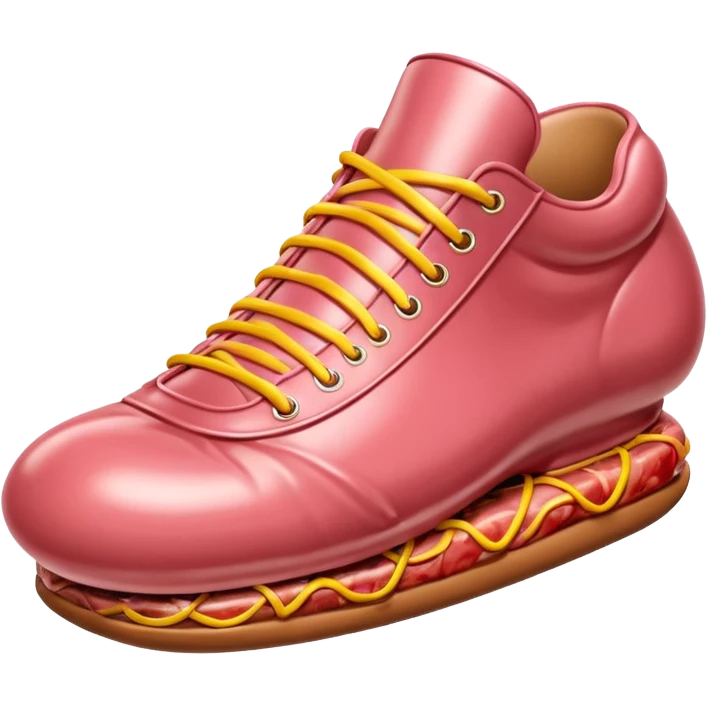 Jeff Koons style spam meat shoe balloon sculpture  emoji
