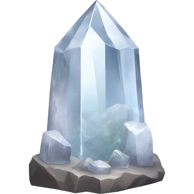 a clear quartz tower emoji
