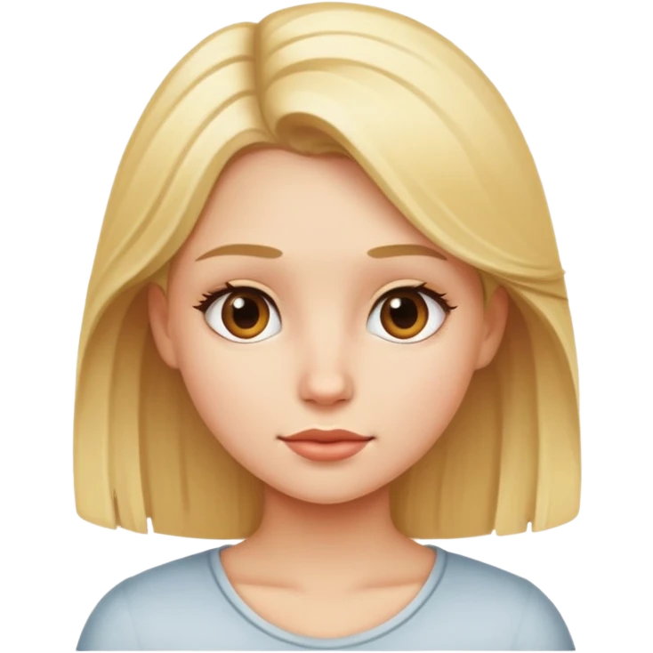 blond girl emoji
