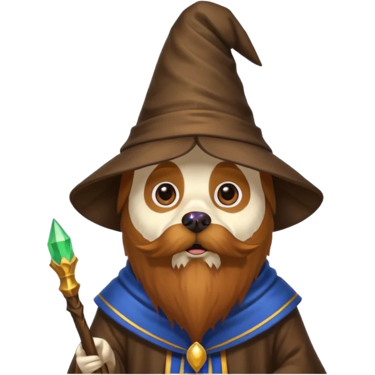 Dog wizard emoji