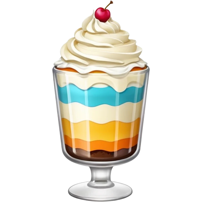 dessert in a glass emoji