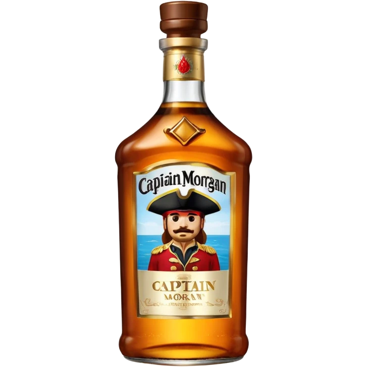 Une bouteille de captain morgan  emoji