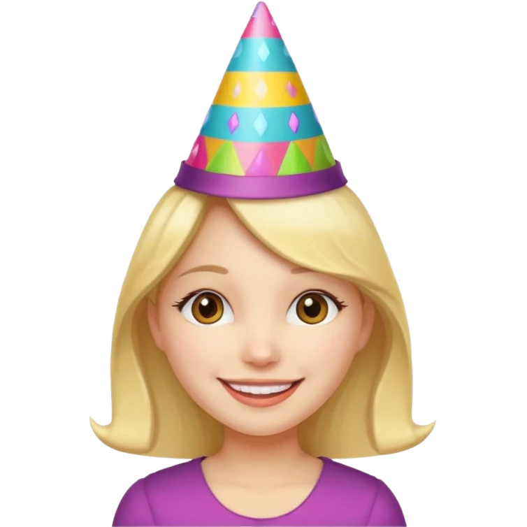 party hatted girl emoji