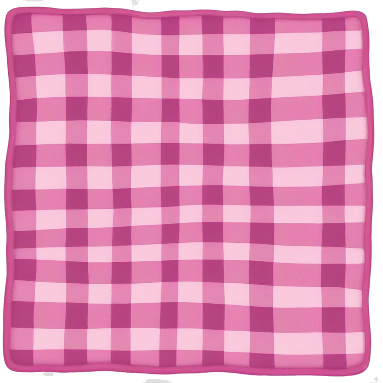 pink plaid blanket emoji