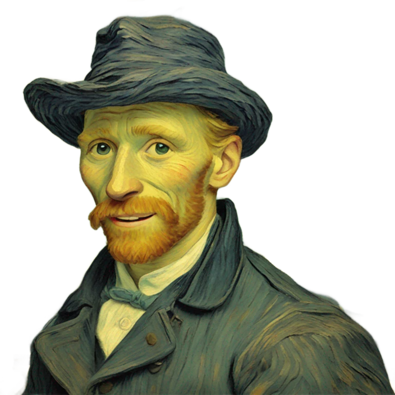 smiley by van gogh emoji