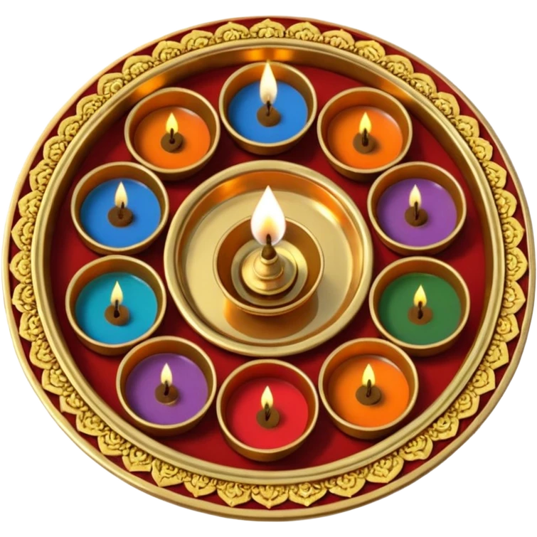 Pooja thali emoji