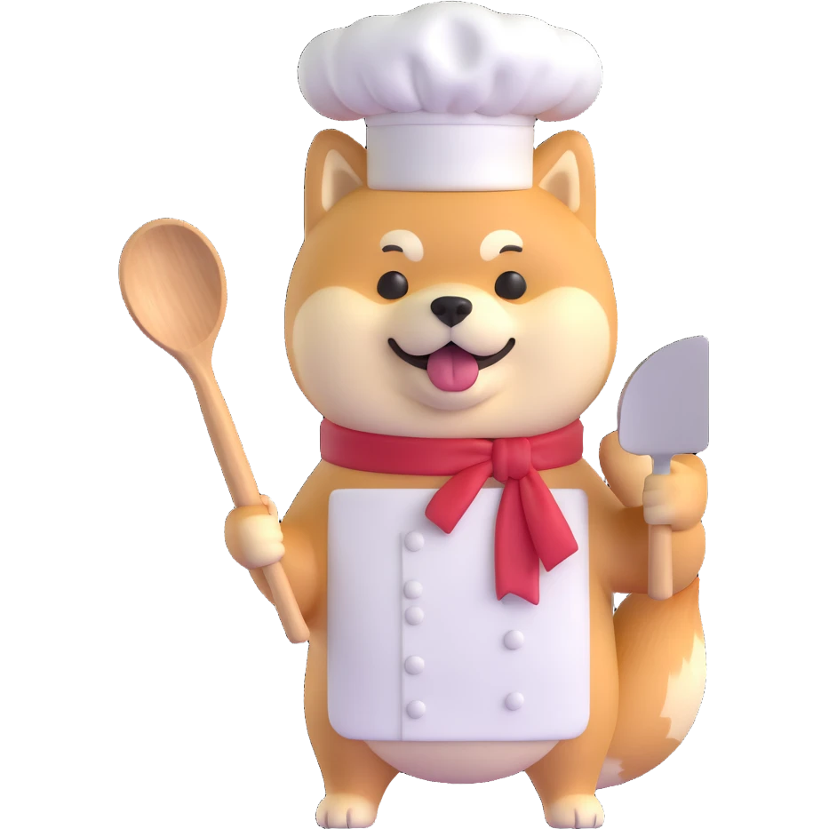 shiba inu cooking emoji