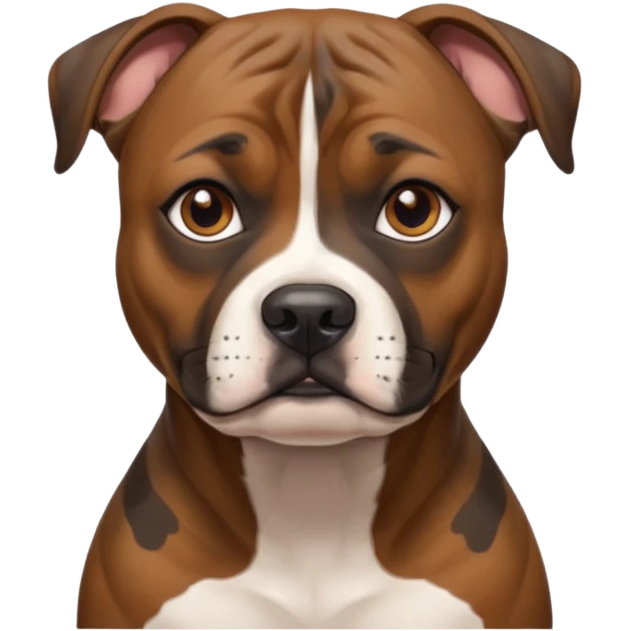 Gorgeous brindle staffie emoji