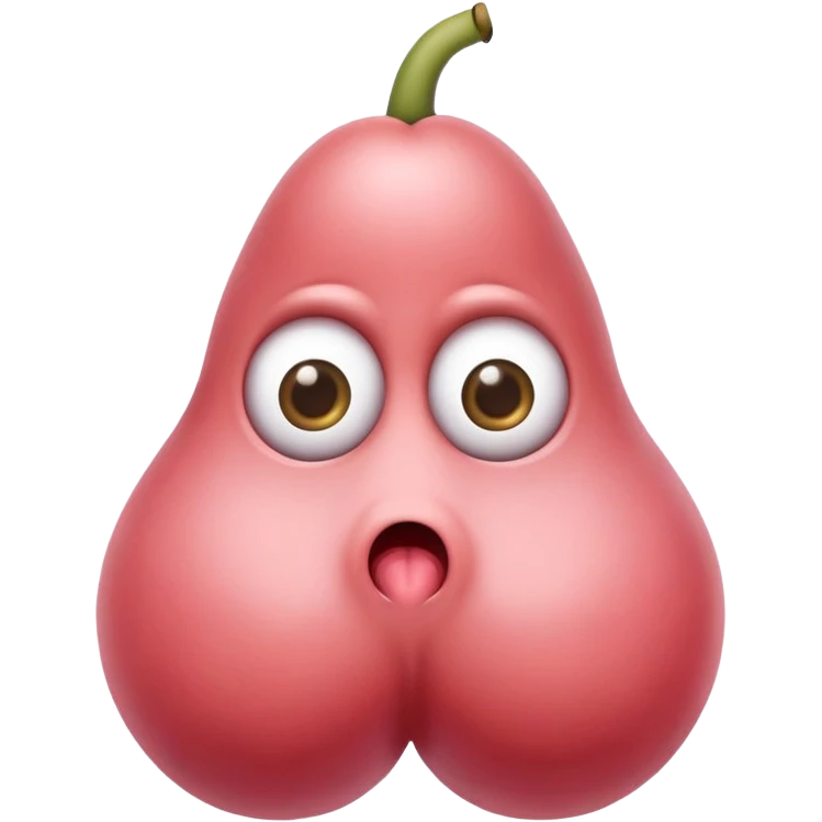 Penis with eyes on bolls emoji