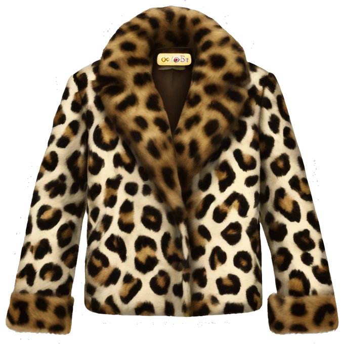 Leopard print elegant winter coat, old Hollywood fur jacket  emoji