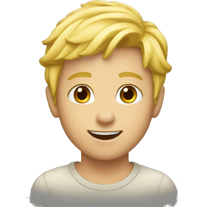 Blond boy emoji