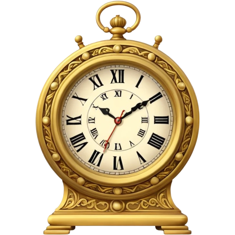 clock with lighting emoji