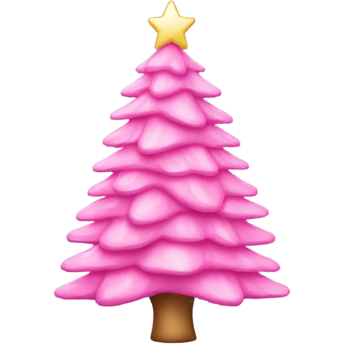 pink Christmas tree emoji
