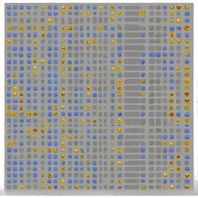 table (with rows and columns) with highlighted cells emoji