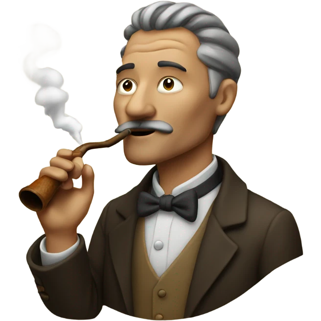 Man smoking pipe emoji
