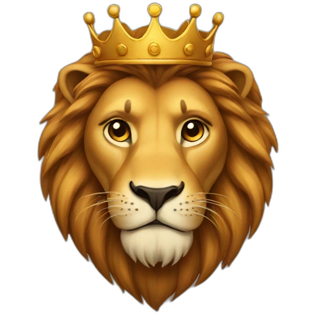 King lion emoji