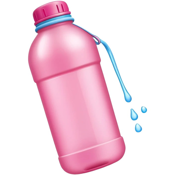 Cutest pink water bottle  emoji