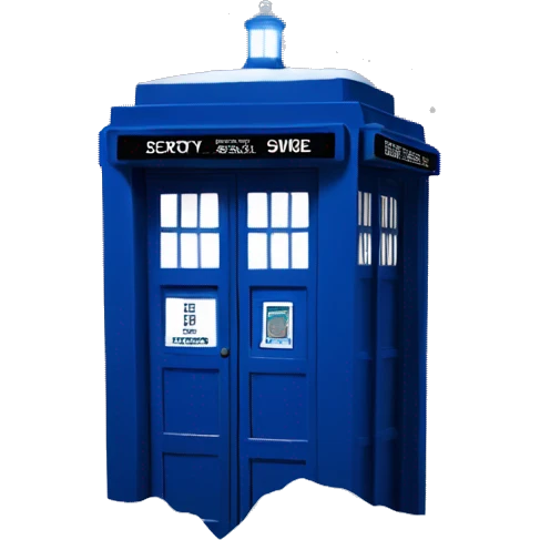 Tardis in Snow  emoji
