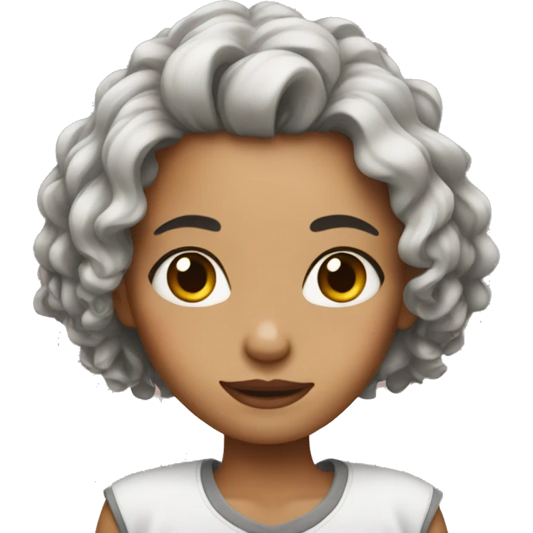 Girl with nails emoji