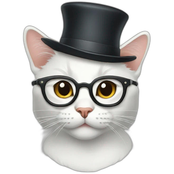 cat-with-glasses-and-hat emoji