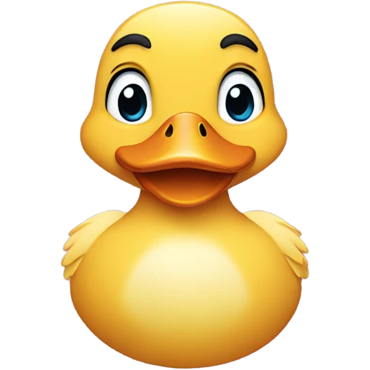 Duck with a heart on its chest  emoji