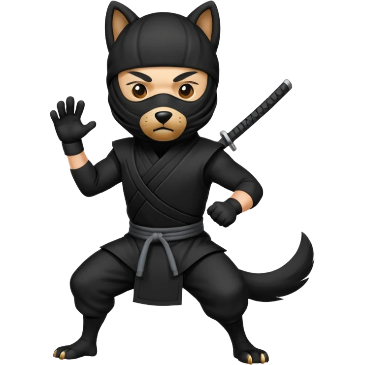 Ninja dog emoji
