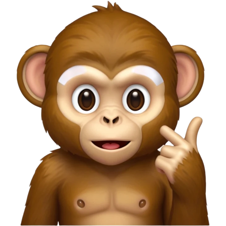 Monkey with middle finger  emoji