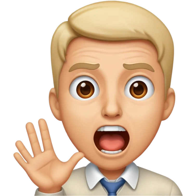 Un matemático gritando emoji