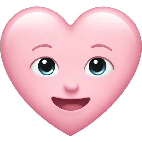 Baby pink heart emoji
