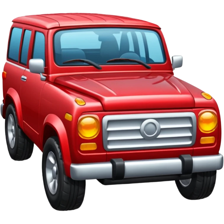 red suv emoji