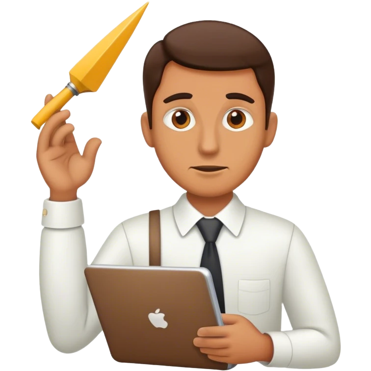 a job hunter looking for an employer who feels like the prey  emoji