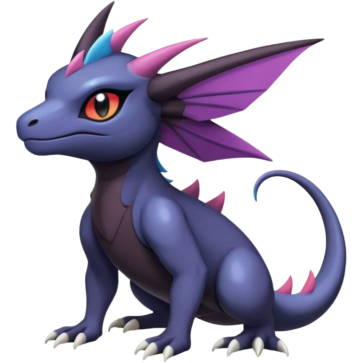 Shiny Cute Cool Salandit-Absol-Noibat-Noivern-Hybrid (Full body) emoji