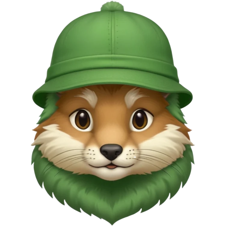 animal with green cap emoji
