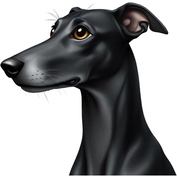 Black greyhound emoji
