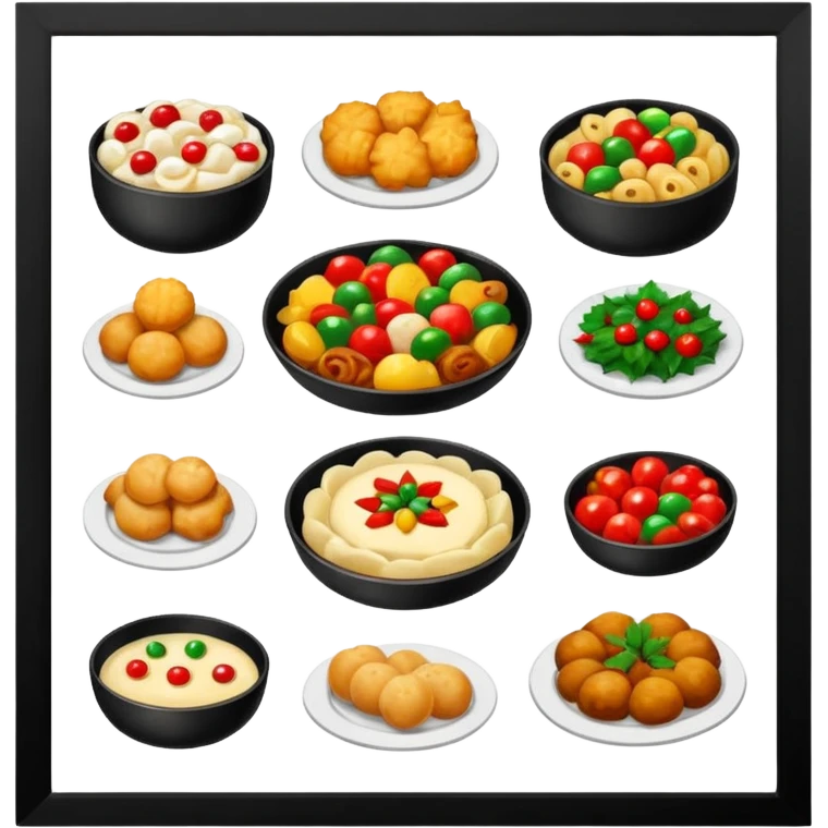 romanian christmas food types emoji
