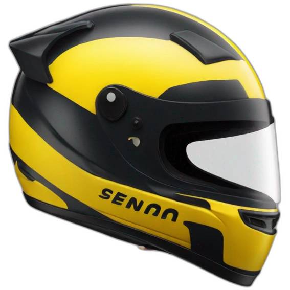 Ayrton Senna yellow helmet emoji