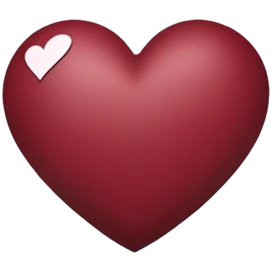 Maroon heart emoji