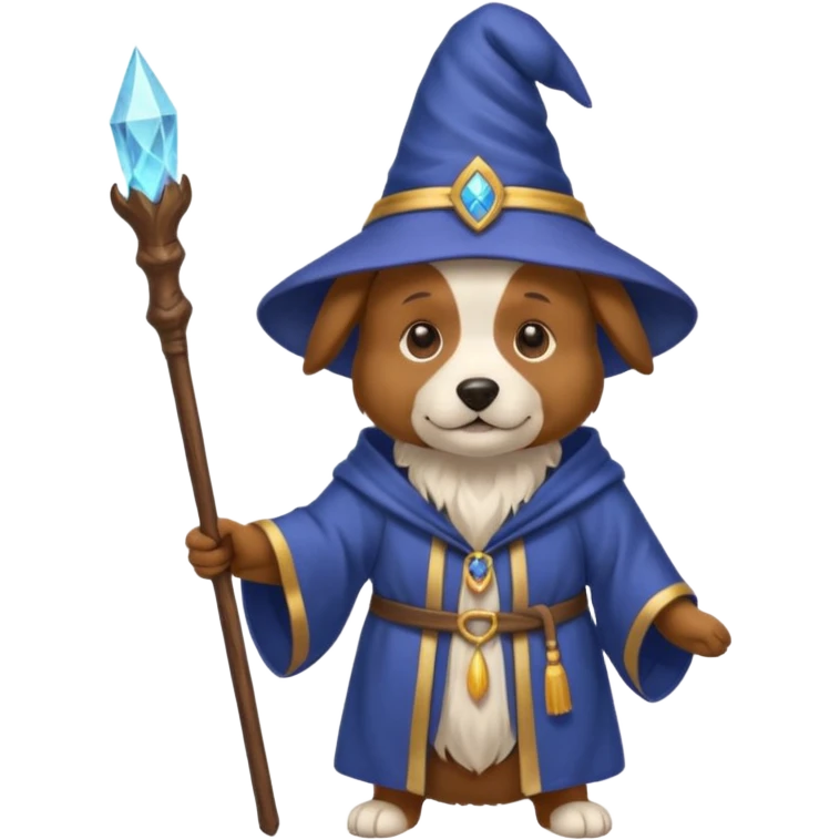 Dog wizard emoji