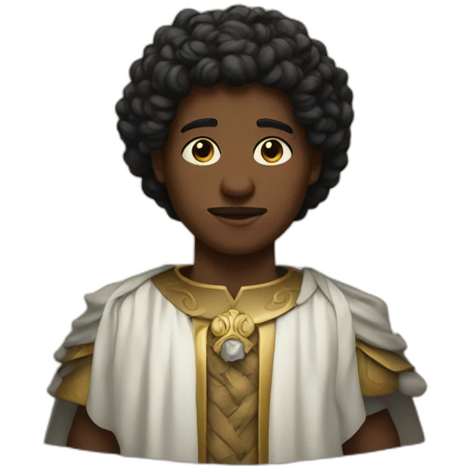 King's son with black emoji
