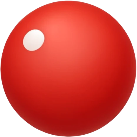 Red ball emoji