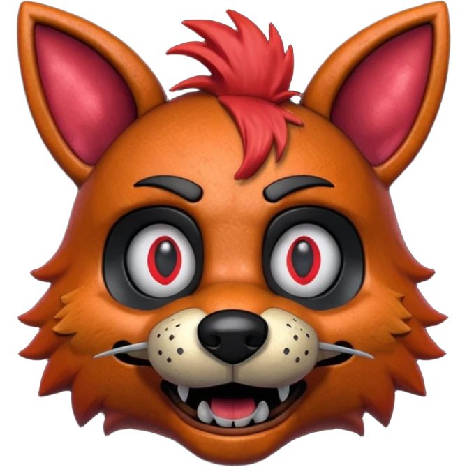 The head of Foxy of five nights at Freddy emoji