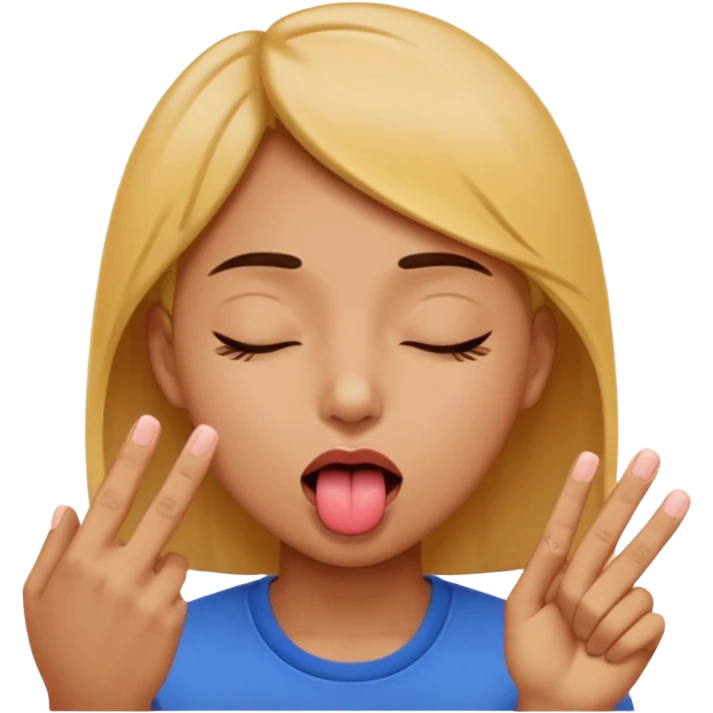 Face with eyes closed tongue out and pinch fingers  emoji