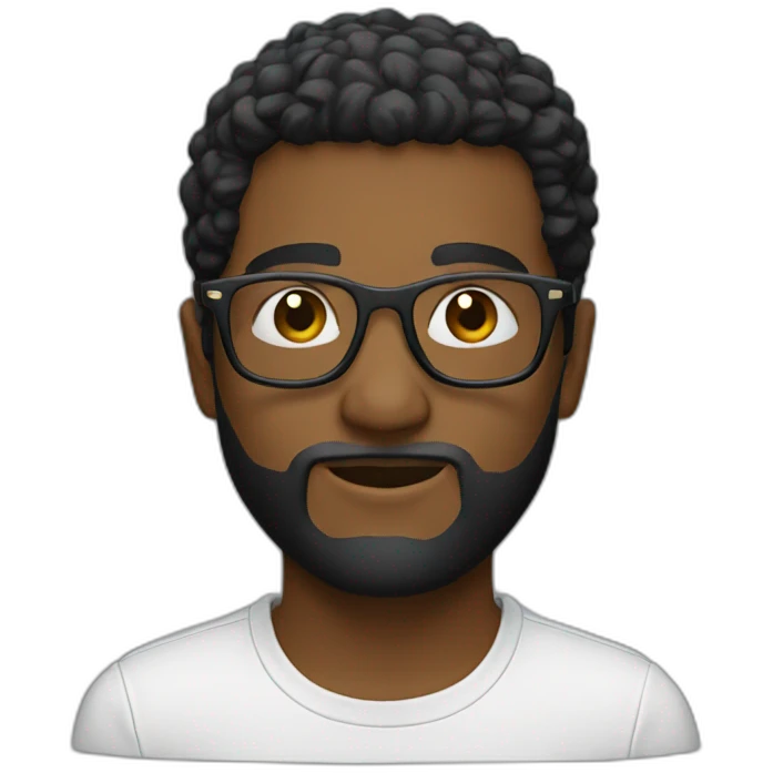 Blak glasses  emoji