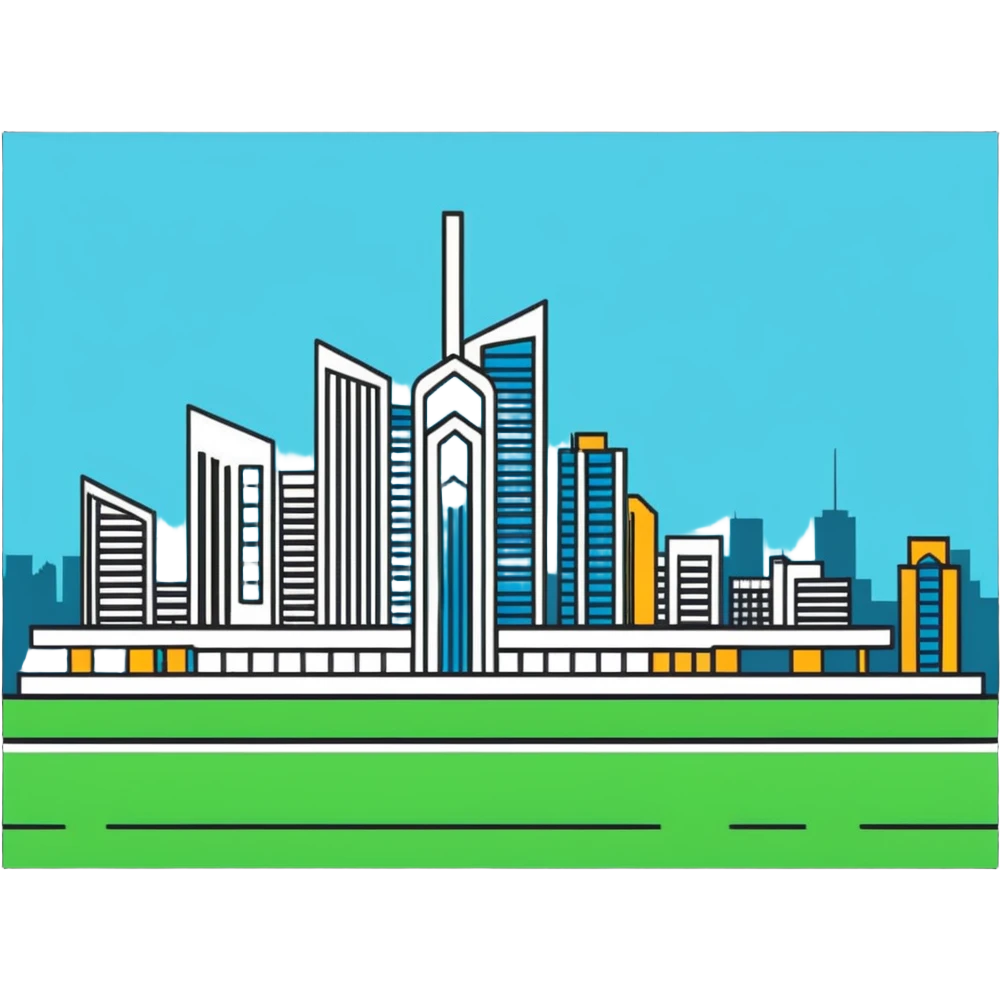 Astana Kazakhstan cityscape with modern architecture emoji