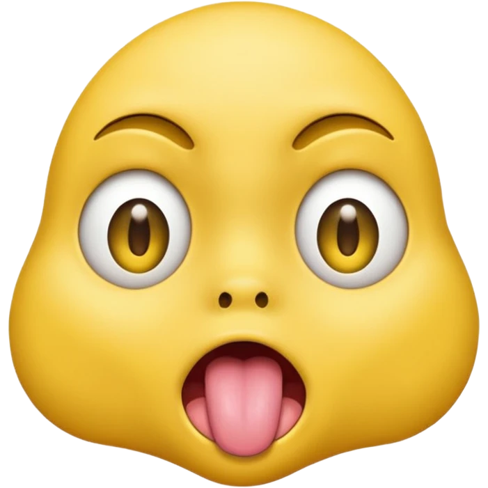 like this one “😜” but with open eyes and the tongue shaking left and right effortlessly  emoji