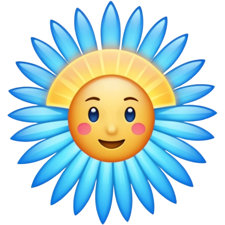 Rayo azul emoji
